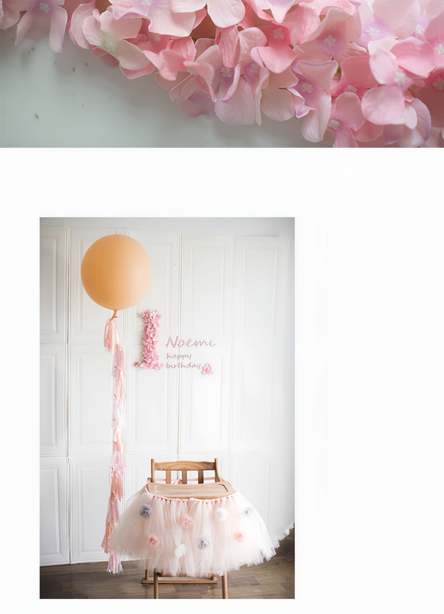 Custom Silk Flower Number Decoration