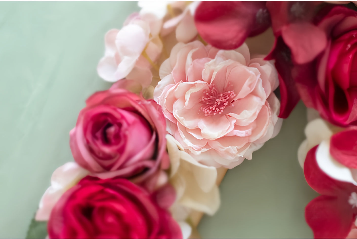 Handmade Silk Flower Number Decoration