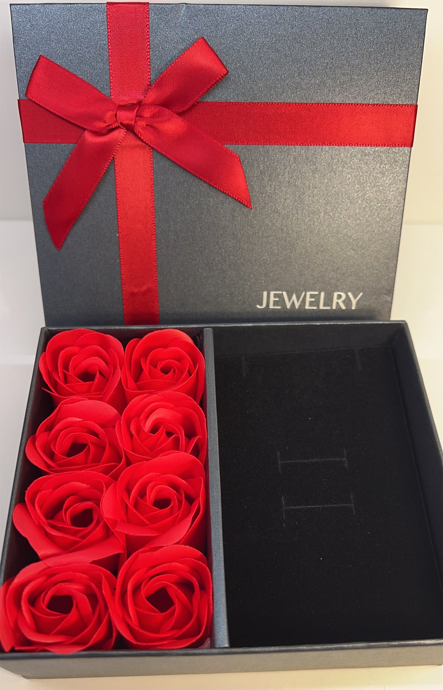 Rose Elegance Soap Flower Jewelry Gift Box