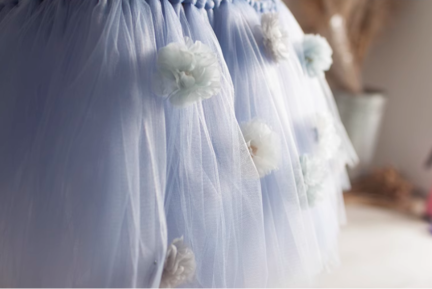 Girls’ Birthday Party Set – Elegant Blue Theme Decoration Package