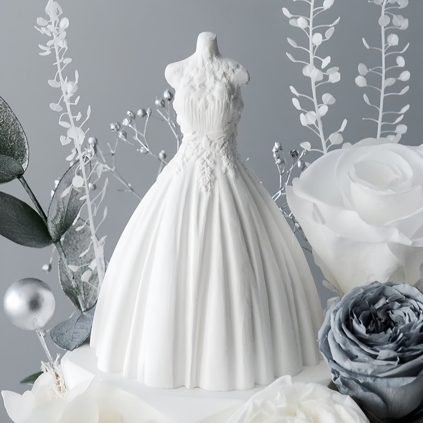 Bridal Gown Preserved Flower Dome Wedding Edition size edited