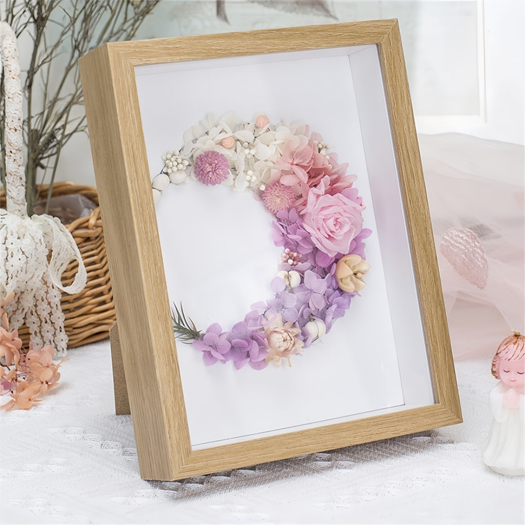 3D Preserved Flowers,Dried Flower Handmade Art Frame –  Graduation or Christmas Gift for Teachers
