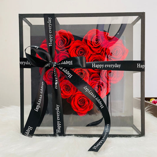 Eternal Heart Box – Preserved Rose