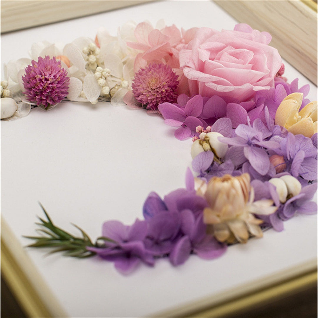 3D Preserved Flowers,Dried Flower Handmade Art Frame –  Graduation or Christmas Gift for Teachers