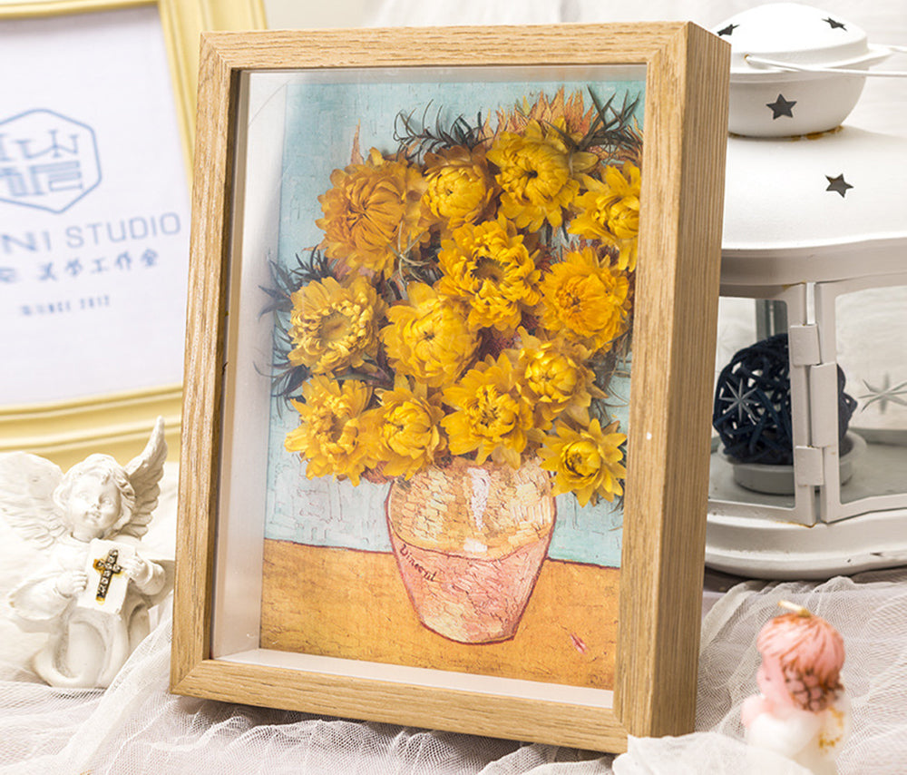 Sunflower Bouquet Dried Flower Frame | Handmade UK Art