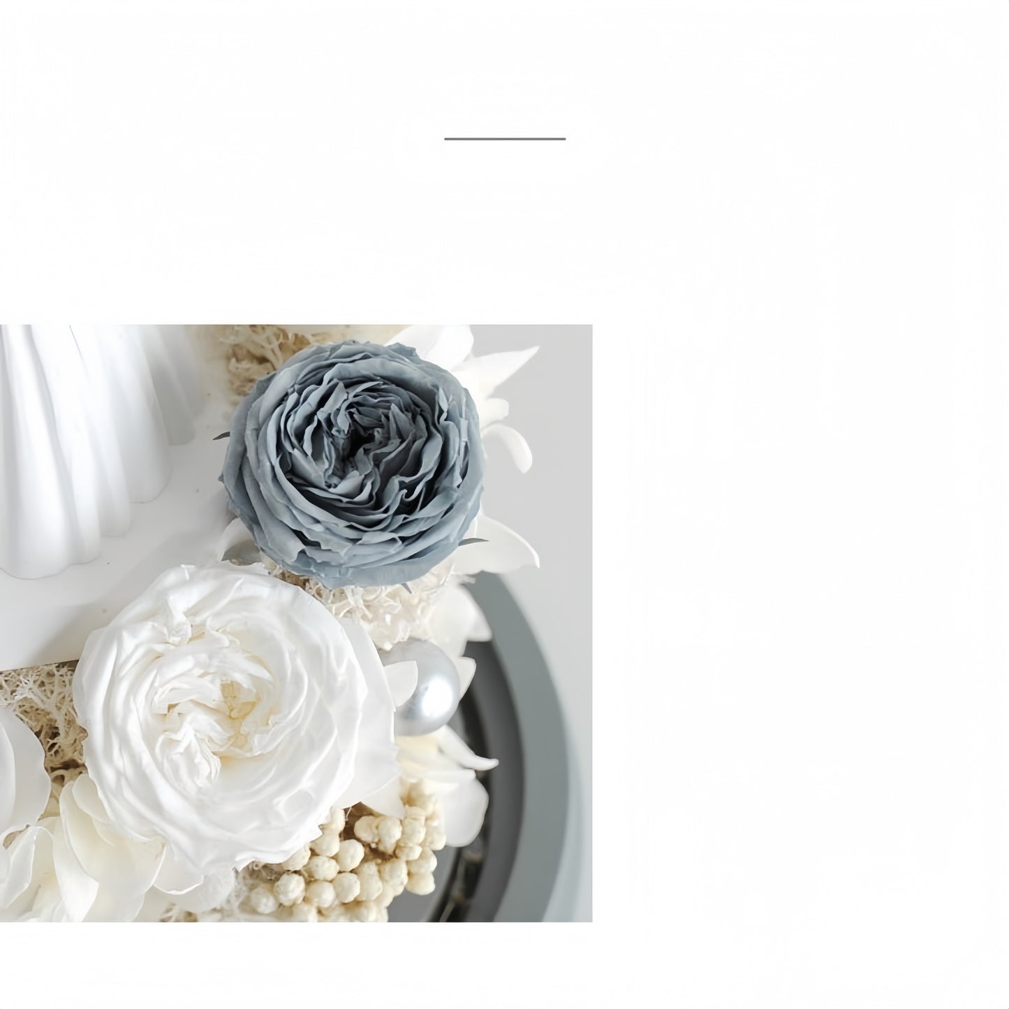 Bridal Gown Preserved Flower Dome Wedding Edition size edited