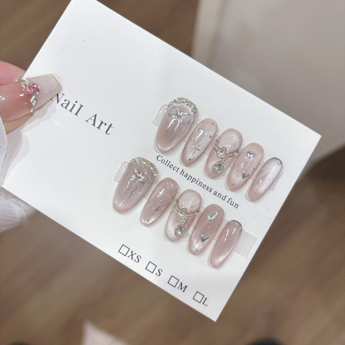 Elegant Soft Lavender Aurora Glow Press-On Nails (Tool Kit Included)