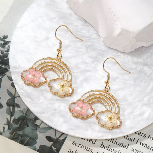 Rainbow Floral Earrings