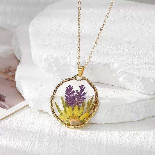 Lavender Pendant Necklace