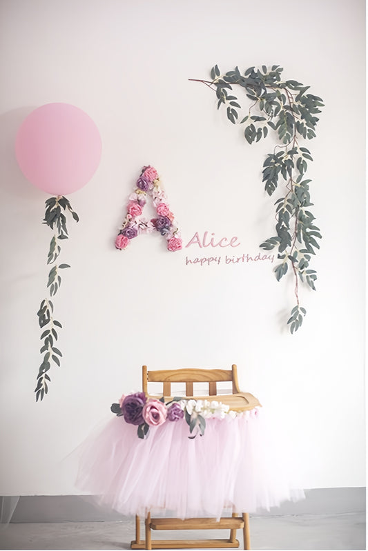 Princess Blossom Birthday Set – Elegant Pink Floral Party Décor