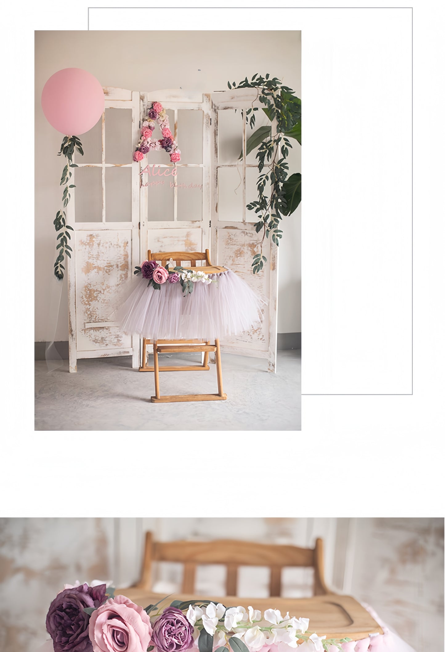 Princess Blossom Birthday Set – Elegant Pink Floral Party Décor