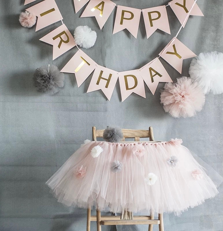 Girls’ Birthday Party Set – Elegant Pink Theme Decoration Package