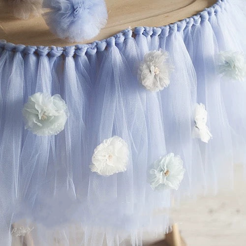 Girls’ Birthday Party Set – Elegant Blue Theme Decoration Package