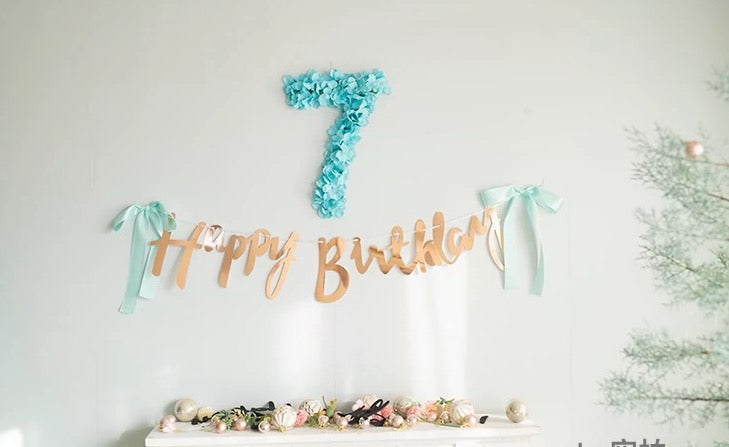 Girls’ Birthday Party Set – Elegant Light Green  Theme Decoration Package