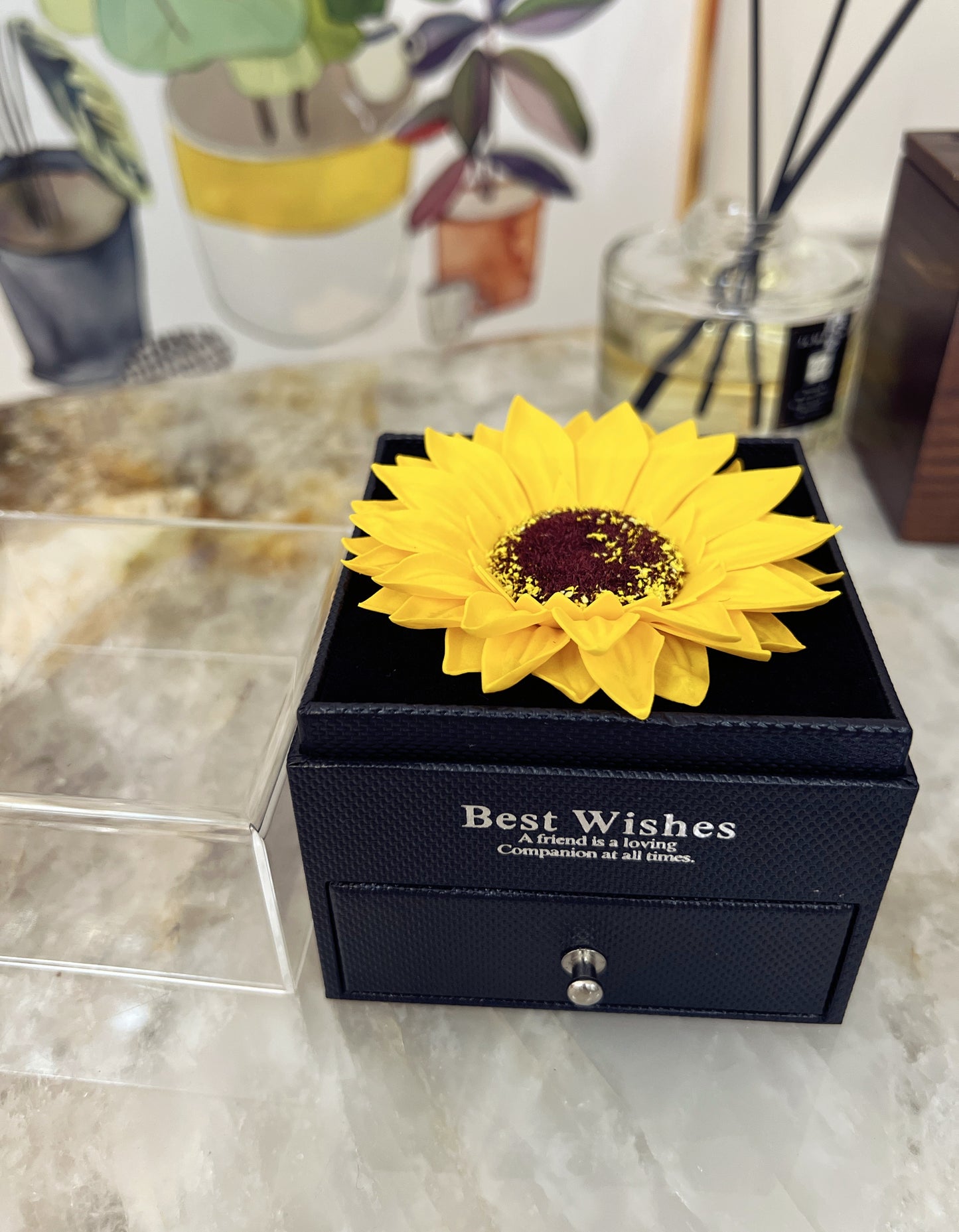 Scented Sunflower Surprise Jewelry Gift Box